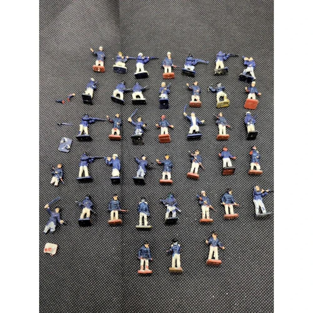 (38) Partially Painted Civil War Miniatures 1/72 Scale